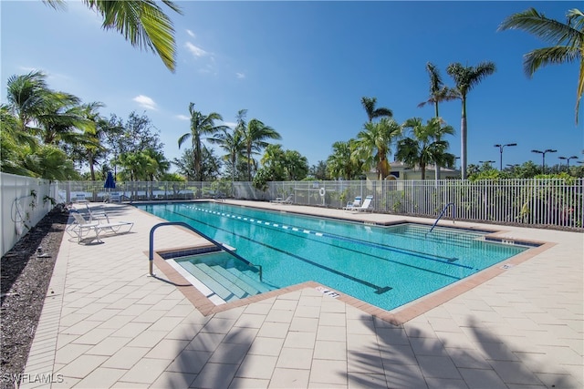 view of pool with a patio