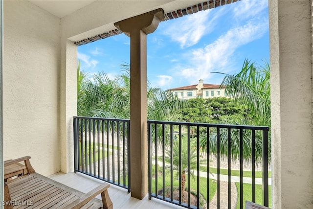 view of balcony