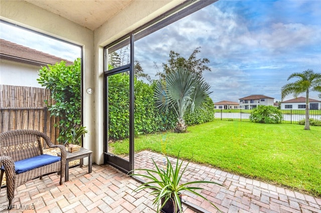 view of sunroom / solarium