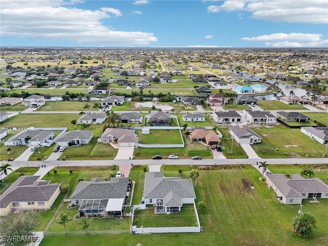 drone / aerial view with a residential view