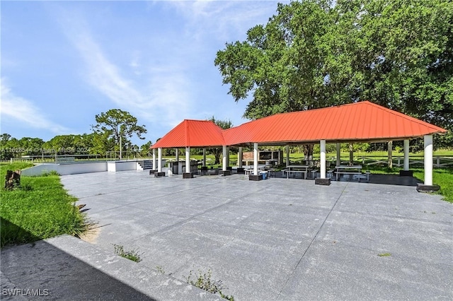 view of home's community with a gazebo