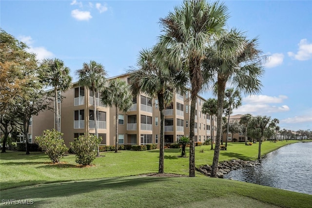 view of property featuring a water view