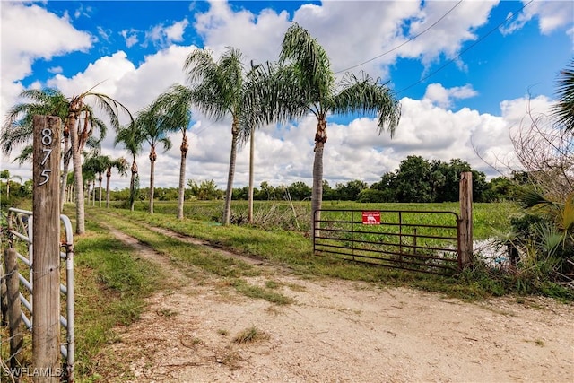 exterior space featuring a rural view