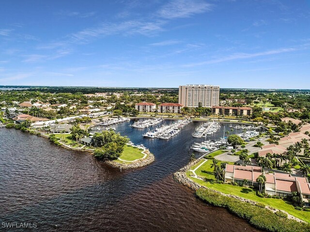 5260 S Landings Dr Unit 805, Fort Myers, FL 33919 - bird's eye view with a water view
