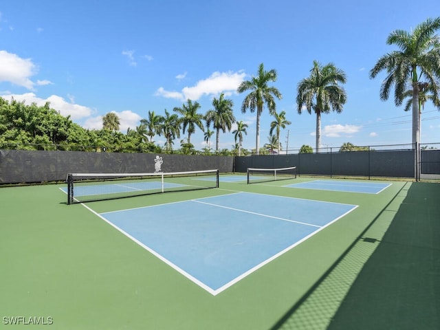 view of tennis court