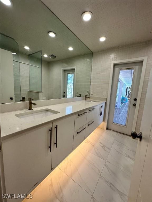 bathroom featuring vanity