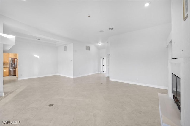 view of unfurnished living room