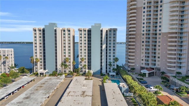 view of property featuring a water view