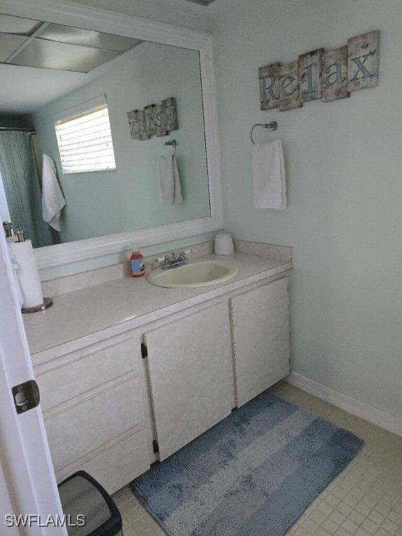 bathroom featuring vanity