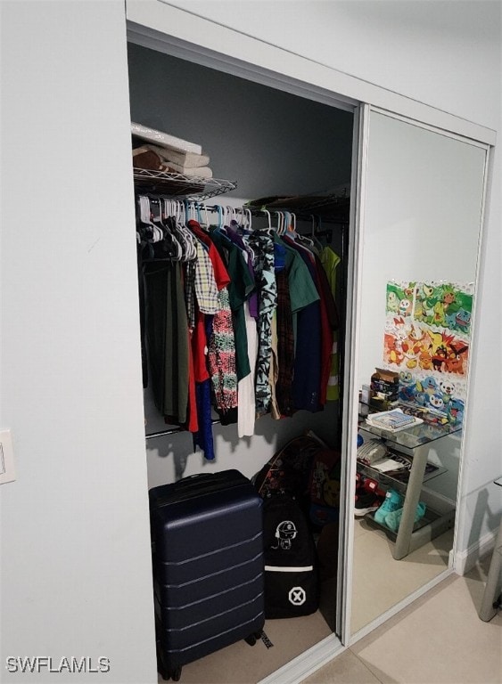 view of closet