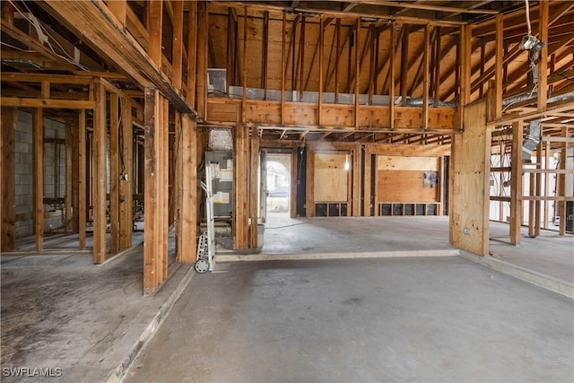 miscellaneous room with concrete floors