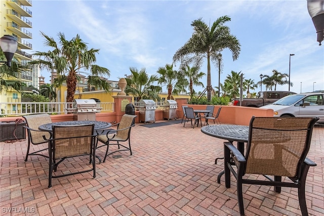 view of patio / terrace with area for grilling