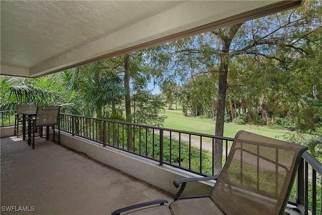 view of balcony