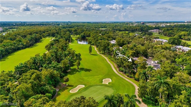 104 Wilderness Dr Unit 341, Naples, FL 34105 - bird's eye view featuring a water view and golf course view