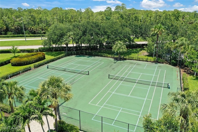 view of sport court