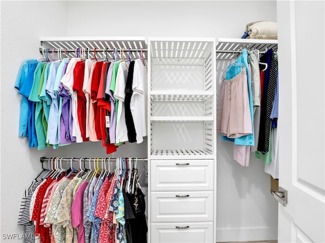 view of closet