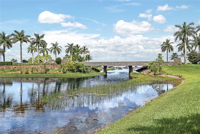 property view of water