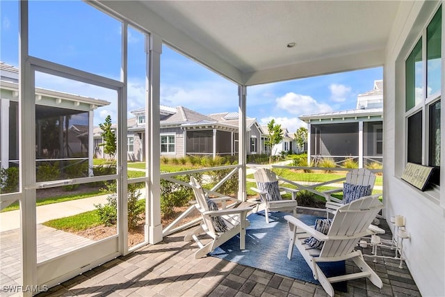 view of sunroom / solarium