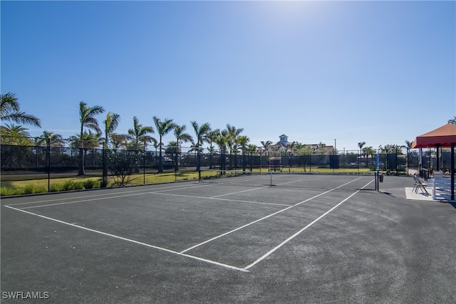 view of sport court