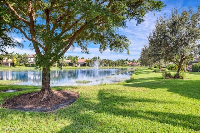 view of water feature