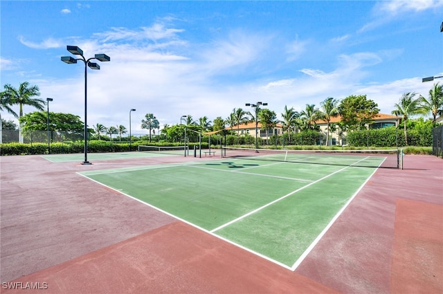 view of sport court