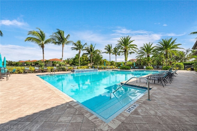 view of pool with a patio