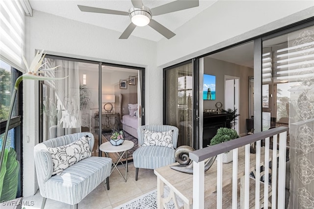 807 River Point Dr Unit 102D, Naples, FL 34102 - view of patio / terrace featuring ceiling fan