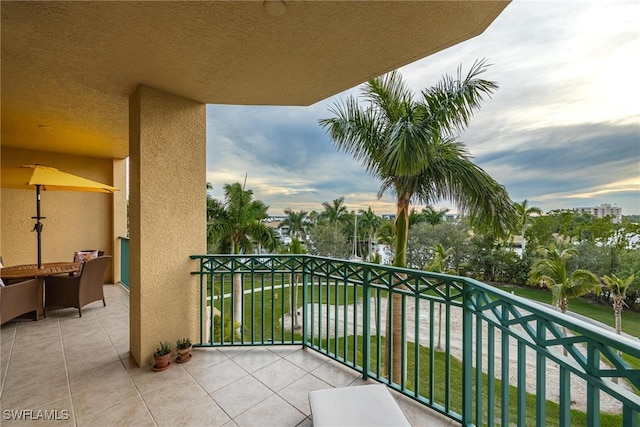 view of balcony