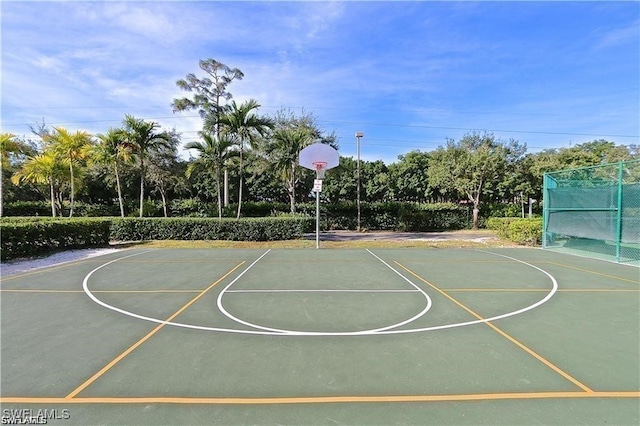 view of basketball court