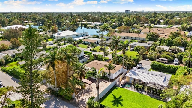 1235 Rordon Ave, Naples, FL 34103 - aerial view of residential area with a nearby body of water
