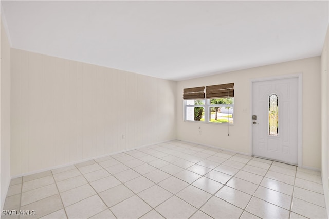 view of tiled spare room