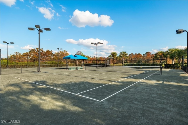 view of tennis court