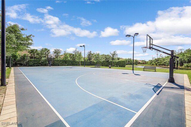 view of basketball court