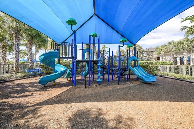 view of jungle gym