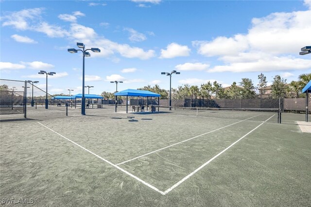 view of tennis court