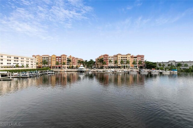 990 8th St S Unit 1B, Naples, FL 34102 - water view featuring a dock