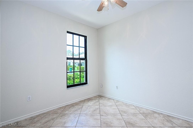 7670 Meadow Lakes Dr Unit 1501, Naples, FL 34104 - unfurnished room featuring ceiling fan and baseboards