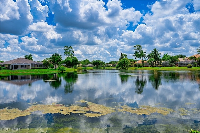 view of water feature