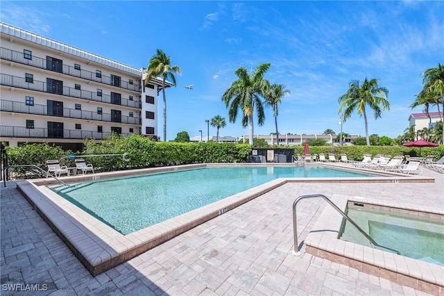 803 River Point Dr Unit 306B, Naples, FL 34102 - pool featuring a patio area