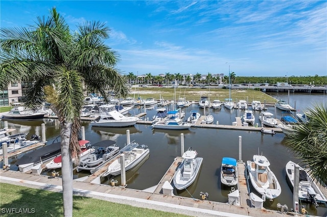 803 River Point Dr Unit 306B, Naples, FL 34102 - view of dock with a water view
