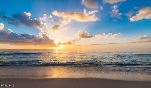 803 River Point Dr Unit 306B, Naples, FL 34102 - property view of water featuring a beach view