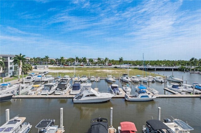 803 River Point Dr Unit 306B, Naples, FL 34102 - view of dock with a water view