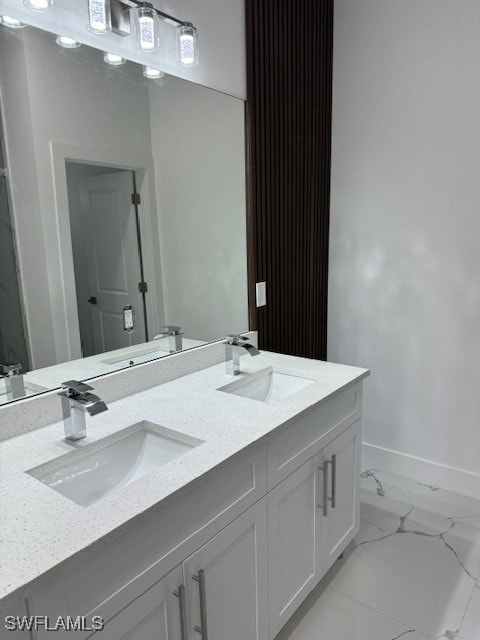 bathroom featuring vanity