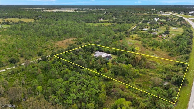 18351 Leetana Rd, North Fort Myers, FL 33917 - drone / aerial view featuring a forest view
