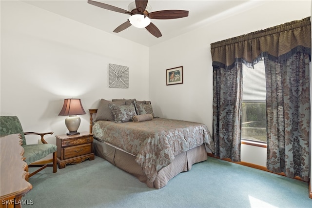 18351 Leetana Rd, North Fort Myers, FL 33917 - bedroom featuring ceiling fan and carpet flooring