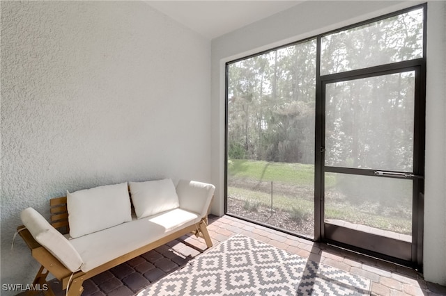 view of sunroom