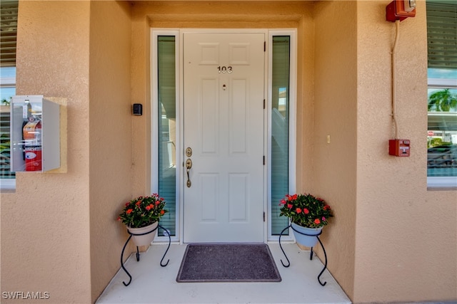 view of property entrance