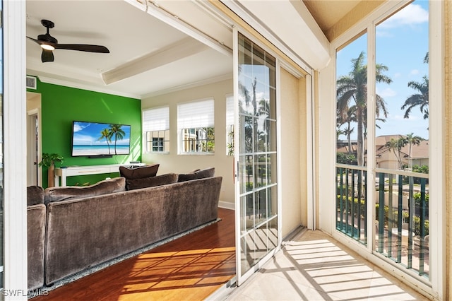 11160 Harbour Yacht Ct Unit C, Fort Myers, FL 33908 - interior space featuring a ceiling fan and visible vents