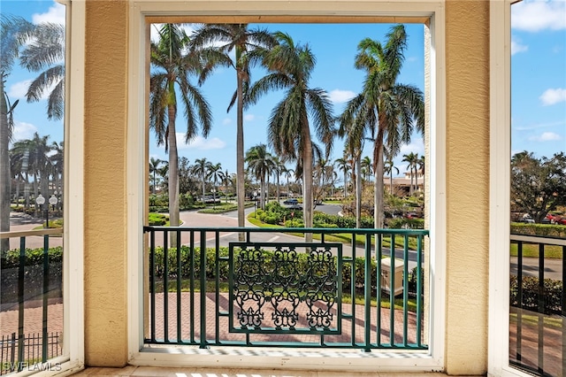 view of balcony