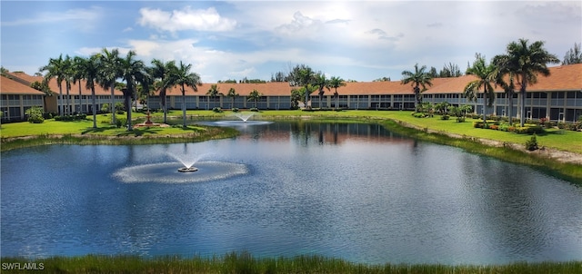 view of water feature